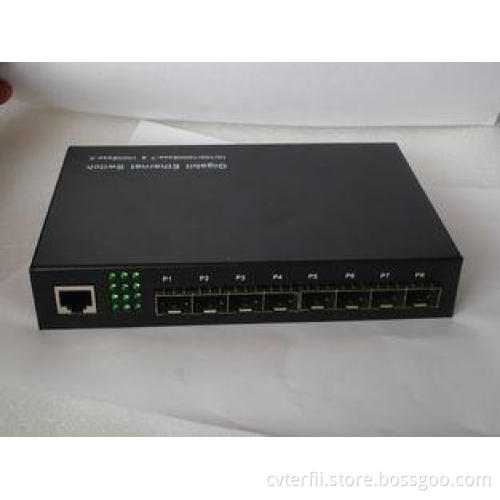 IEEE802.3 1000M 8 Port SFP Fiber Optic Switches , Port Trun